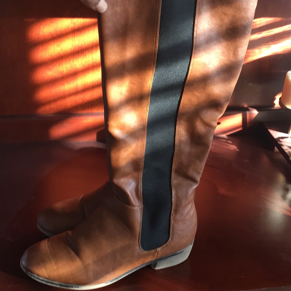 Brown Tall Riding Boots